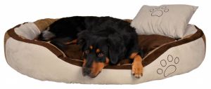 TRIXIE:> 37724 Лежак для  собаки "Bonzo" 120*80см, иск. замша, коричневый/бежевый .В зоомагазине ЗооОстров товары производителя TRIXIE (ТРИКСИ) Германия. Доставка.