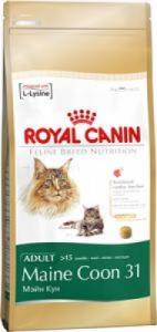 ROYAL CANIN:> Корм для кошек Royal Canin Maine Coon 31 для взрослых кошек породы Мейн Кун старше 15 месяцев сухой 400гр .В зоомагазине ЗооОстров товары производителя ROYAL CANIN (РОЯЛ КАНИН) ЕС,Россия. Доставка.