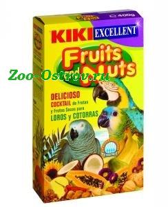 KIKI:> Смесь фруктов и орехов для крупных и средних попугаев Kiki Excellent 0,4кг 2123 .В зоомагазине ЗооОстров товары производителя KIKI (КИКИ) Испания. Доставка.