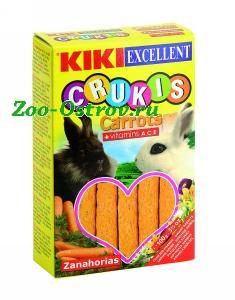 KIKI:> Палочки хрустящие Kiki Excellent Crukis для кроликов с морковью 30603 .В зоомагазине ЗооОстров товары производителя KIKI (КИКИ) Испания. Доставка.
