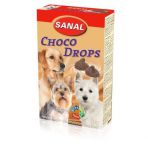 Витаминизированное лакомство для собак Sanal "Choco drops" с шоколадом 125гр