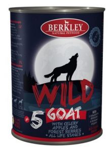 Berkley:> Корм для собак Berkley WILD Коза с сельдереем, яблоками и лесными ягодами №5 консервы 400г .В зоомагазине ЗооОстров товары производителя Berkley (Беркли) Германия. Доставка.