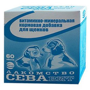 СЕВАвит:> Витаминизированное лакомство для щенков СЕВАвит 60тб .В зоомагазине ЗооОстров товары производителя Ceva(Сева) Россия. Доставка.
