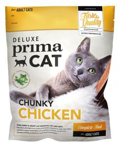 PrimaCat:> Корм для кошек PrimaCat DeLuxe Chicken adult с мясом курицы для взрослых сухой 400 г .В зоомагазине ЗооОстров товары производителя PrimaCat. Доставка.