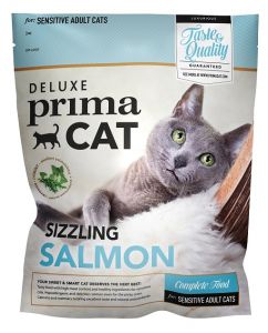 PrimaCat:> Корм для кошек PrimaCat DeLuxe Salmon adult с мясом лосося для взрослых сухой 400 г .В зоомагазине ЗооОстров товары производителя PrimaCat. Доставка.