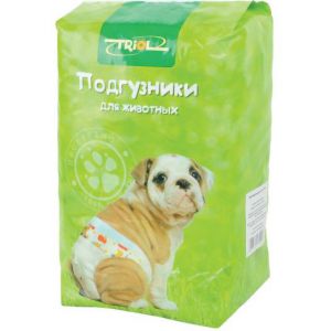 TRIOL:> Подгузники TRIOL для собак 7-16кг размер M 12шт  .В зоомагазине ЗооОстров товары производителя TRIOL (Триол) Китай. Доставка.