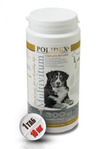 Polidex:> Витаминно-минеральный комплекс для собак Polidex Мультивитум плюс 300 тб .В зоомагазине ЗооОстров товары производителя Polidex(Полидэкс) Россия. Доставка.