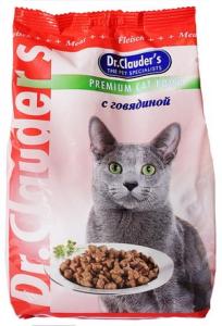 Dr.CLAUDER:> Корм для кошек Dr.Clauder's с говядиной для взрослых кошек сухой 400гр .В зоомагазине ЗооОстров товары производителя Dr.CLAUDER (Дк.КЛАУДЕР) Германия. Доставка.