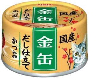 AIXIA:> Корм для кошек Aixia  Kin-Can Dashi полосатый тунец консервы 70г  .В зоомагазине ЗооОстров товары производителя AIXIA (Япония). Доставка.