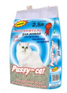 Pussy-cat:> Наполнитель для туалета Pussy-cat для котят 2,5л .В зоомагазине ЗооОстров товары производителя ЭМАКС (Россия). Доставка.