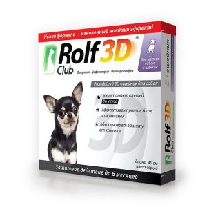 ROLF CLUB:> Ошейник от блох и клещей ROLF CLUB 3D для щенков и собак мелких пород .В зоомагазине ЗооОстров товары производителя Экопром (Россия). Доставка.