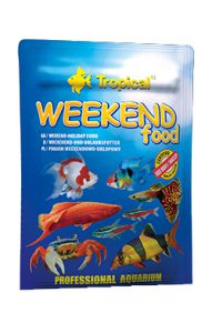 TROPICAL:> Корм для рыб Tropical Weekend Food корм для аквариуных рыб "на выходные или отпуск" тонущие таблетки 20г .В зоомагазине ЗооОстров товары производителя TROPICAL. Доставка.