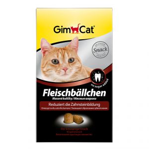 Gimcat:> Витамины Gimcat Fleischballchen витаминизированное лакомство для кошек мясные шарики для чистки зубов 100г .В зоомагазине ЗооОстров товары производителя GIMBORN (ГИМБОРН) Германия. Доставка.