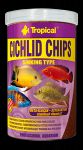Корм для рыб Tropical Cichlid Chips высокопротеиновый красящий корм для цихлид чипсы 130г