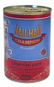 Hau Hau:> Корм для собак Hau-Hau Champion паштет из говядины с рисом для собак консервы 400г .В зоомагазине ЗооОстров товары производителя Hau Hau (Хау-Хау) Финляндия. Доставка.