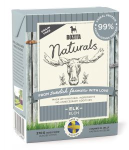 BOZITA:> Корм для собак Bozita Naturals Elk с лосем кусочки в желе 370гр Tetra Pak .В зоомагазине ЗооОстров товары производителя BOZITA (БОЗИТА) Швеция. Доставка.