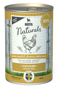 BOZITA:> Корм для собак Bozita Naturals Chicken паштет с курицей консервы 410гр ж/б .В зоомагазине ЗооОстров товары производителя BOZITA (БОЗИТА) Швеция. Доставка.