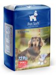 Подгузники Pet Soft Diaper S (вес 4-8кг, талия 26-46см) 3 цвета 12шт
