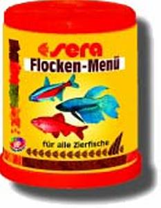 SERA:> Корм для рыб Sera Flake Menu 4 вида разных хлопьев, 150мл .В зоомагазине ЗооОстров товары производителя SERA (СЕРА) Германия. Доставка.