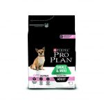 Корм для собак Pro Plan Adult SMALL&MINI Sensitive skin лосось-рис для взрослых собак мелких и карликовых пород сухой 0,7кг