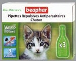Капли Beaphar BIO для котят от блох и клещей, 3 пипетки