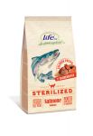 Корм для кошек LifeCat Adult Sterilized Salmon для стерилизованных кошек со свежим лососем 0,4кг