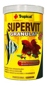 TROPICAL:> Корм для рыб Tropical Supervit Granulat Основной корм для всех декоративных рыб гранулы 10г .В зоомагазине ЗооОстров товары производителя TROPICAL. Доставка.
