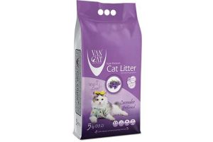 Van Cat:> Наполнитель для туалета Van Cat Lavender  комкующийся (бентонит) с ароматом лаванды 5кг .В зоомагазине ЗооОстров товары производителя Van Cat (Ван Кэт)Турция. Доставка.